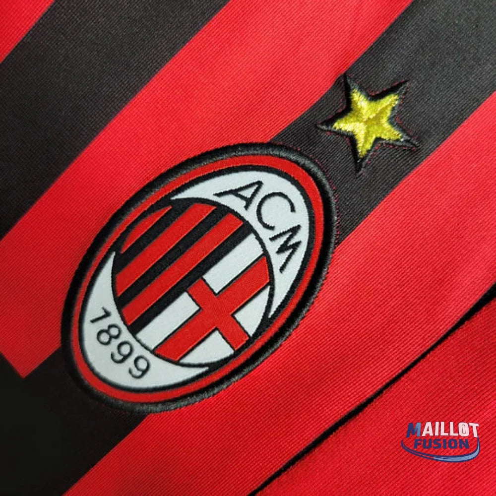 Maillot AC Milan Retro 2007 2008 Manche Longue
