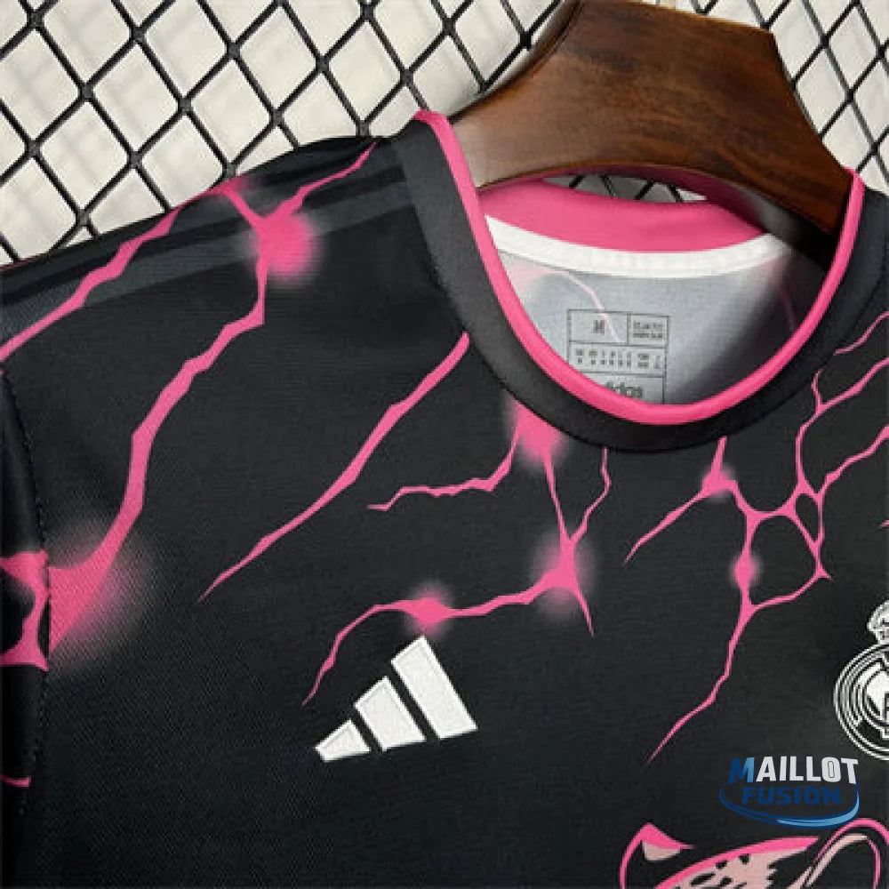 Maillot Real Madrid Noir Rose Panther 2024/25